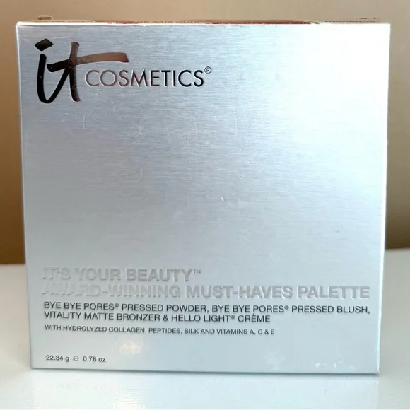 IT COSMETICS IT'S YOUR BEAUTY AWARD-WINNING MUST-HAVES PALETTE BRONZER, BLUSH + - Picture 5 of 6